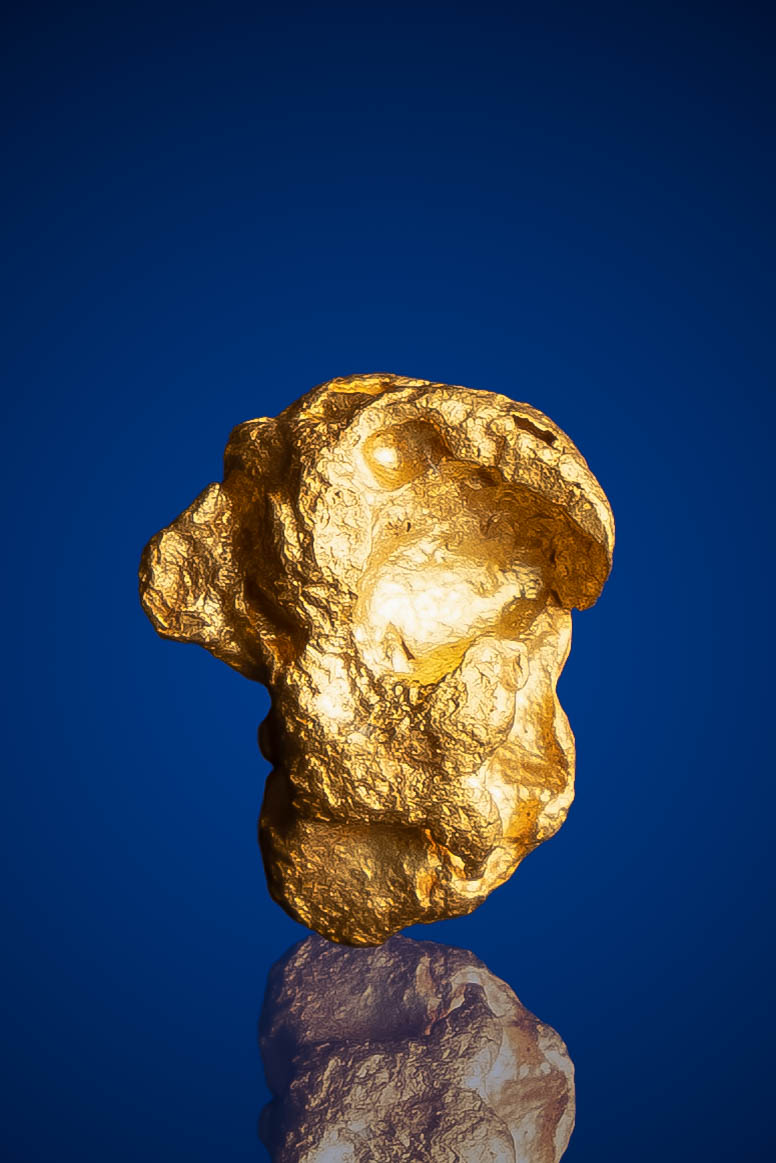 (image for) Glowing, Chunky Natural Gold Nugget - Australia - 1.06 grams